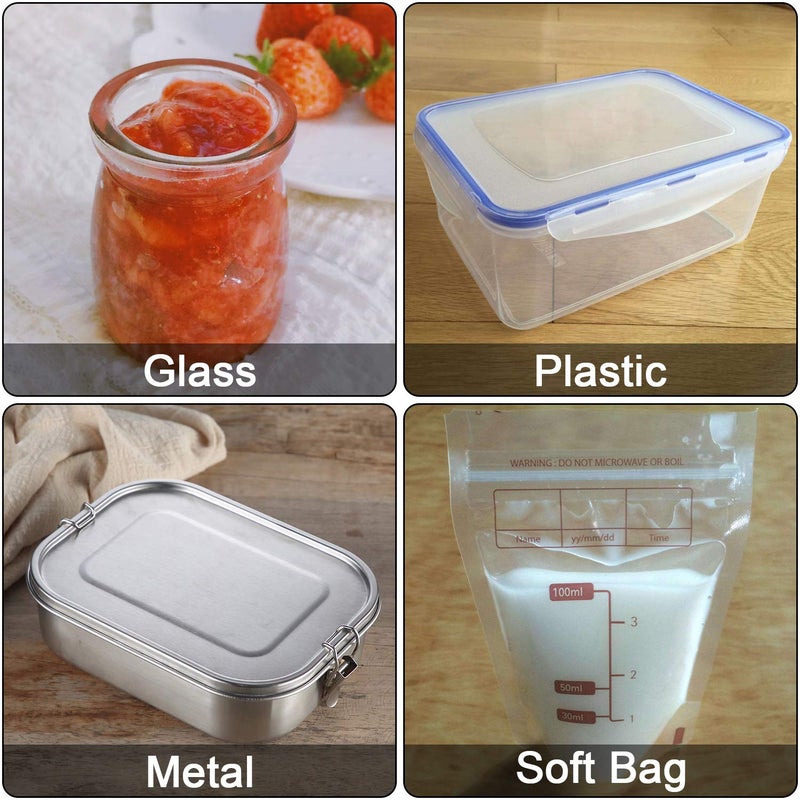 Wisdompro 320 pcs Removable Freezer Labels, Blank White Labels Stickers for Food Containers, Storage Bins, Spice Jars, Bottles, Organize Your Home & Kitchen - 2x1.2 inch - Image 4